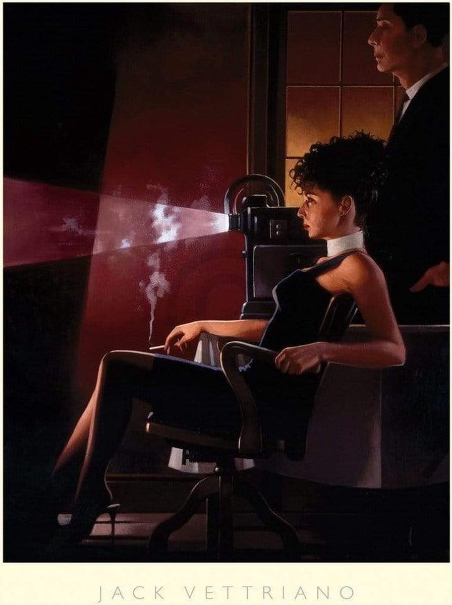 PGM Kunstdruk Jack Vettriano - An Imperfect Past 60x80cm Divers