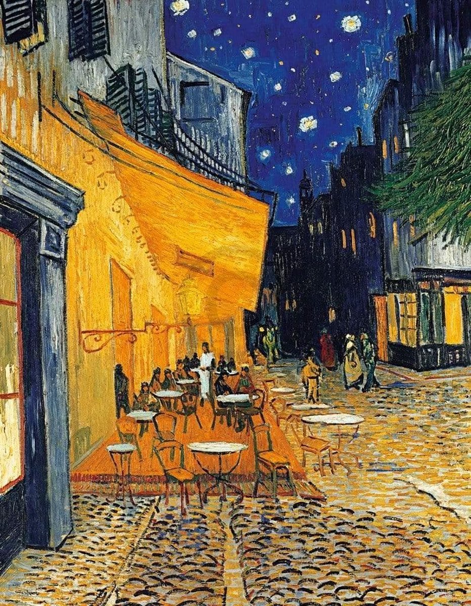 PGM Kunstdruk Vincent Van Gogh - Café-Terrasse am Abend 70x90cm Divers