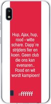 Samsung Galaxy A10 Hoesje Transparant TPU Case - AFC Ajax Clublied #ffffff