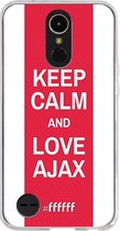 LG K10 (2017) Hoesje Transparant TPU Case - AFC Ajax Keep Calm #ffffff