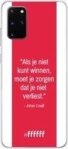 Samsung Galaxy S20+ Hoesje Transparant TPU Case - AFC Ajax Quote Johan Cruijff #ffffff