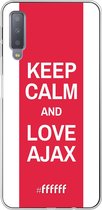 Samsung Galaxy A7 (2018) Hoesje Transparant TPU Case - AFC Ajax Keep Calm #ffffff