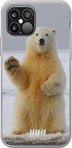 iPhone 12 Pro Max Hoesje Transparant TPU Case - Polar Bear #ffffff