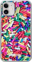 iPhone 12 Mini Hoesje Transparant TPU Case - Sprinkles #ffffff