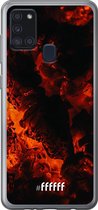 Samsung Galaxy A21s Hoesje Transparant TPU Case - Hot Hot Hot #ffffff