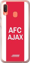 Samsung Galaxy A20e Hoesje Transparant TPU Case - AFC Ajax - met opdruk #ffffff