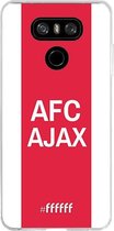 LG G6 Hoesje Transparant TPU Case - AFC Ajax - met opdruk #ffffff