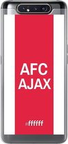 Samsung Galaxy A80 Hoesje Transparant TPU Case - AFC Ajax - met opdruk #ffffff