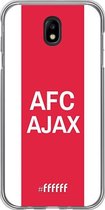 Samsung Galaxy J7 (2017) Hoesje Transparant TPU Case - AFC Ajax - met opdruk #ffffff