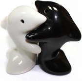 Salt & Pepper - Hugging Dolphins B&W