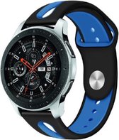 Samsung Galaxy Watch duo sport band - zwart/blauw - 45mm / 46mm