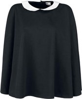 Pussy Deluxe Cape/Mantel/Poncho Collar Zwart