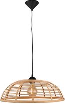 BRILLIANT Crosstown hanglamp 47cm hout licht / zwart binnenverlichting, hanglampen | 1x A60, E27, 40W, geschikt voor normale lampen (niet inbegrepen) | A ++ | In hoogte verstelbaar / kabel ka