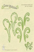 LeCrea - Leabilitie Flowers snij en embossing mal 45.8565