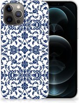 GSM Hoesje iPhone 12 Pro Max Trendy Telefoonhoesjes Flower Blue