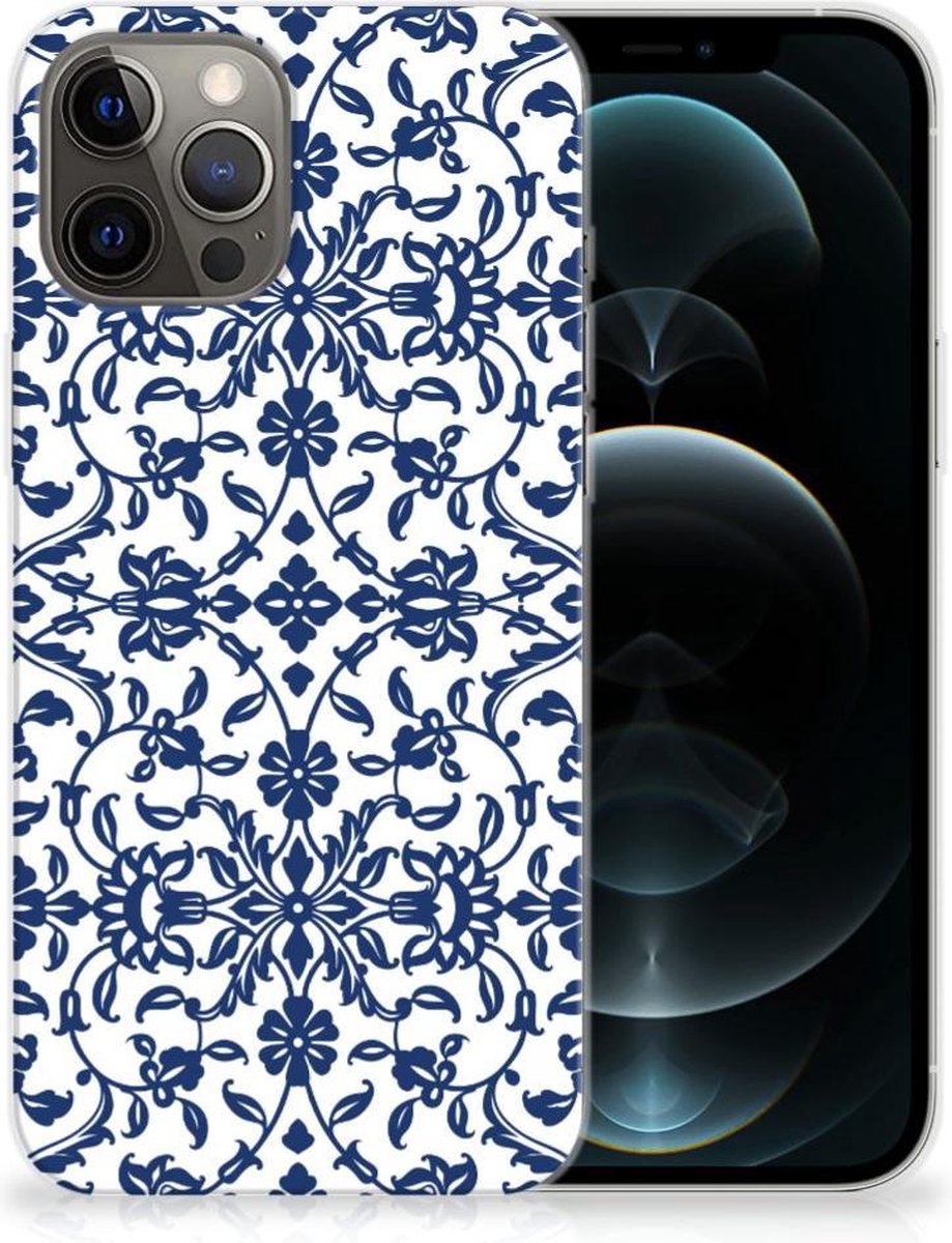 iPhone 12 Pro Max TPU Case Flower Blue