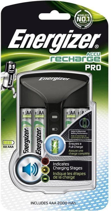 Chargeur Energizer Pro AC AA, AAA
