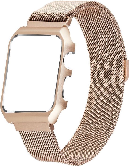 watchbands-shop.nl Milanees bandje - Apple Watch Series 1/2/3 (38mm) - Goud  | bol.com