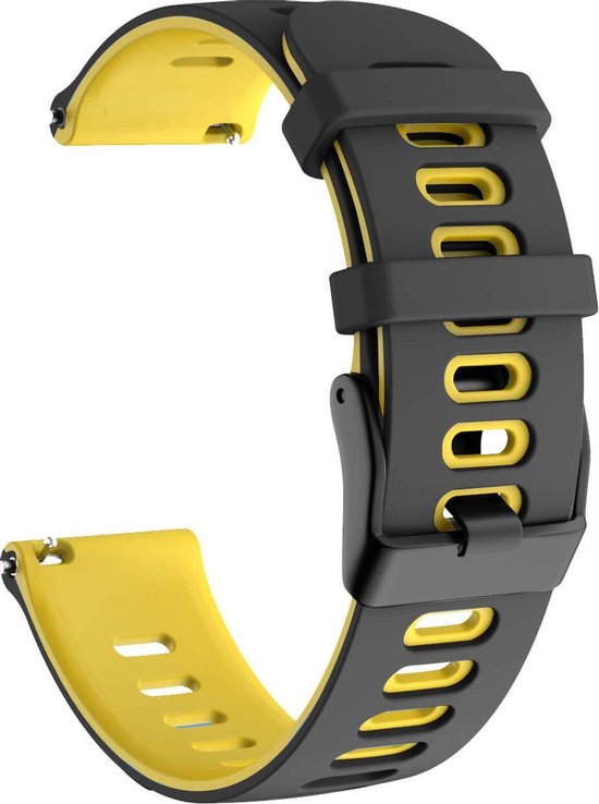 Bracelet Samsung Gear S3 Sport (22 mm) double / Galaxy Watch 46 mm SM-R810  noir -... | bol.com