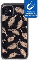 My Style - iPhone 12 mini Hoesje - Magnetic Back Case Veren Zwart
