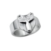 AuBor ®. Zilveren ring. De beer "Otso" - 21.5mm
