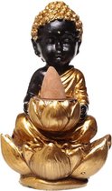 Boeddha en Lotusl Backflow Wierookhouder