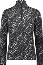 CMP Dames Ski Pully Print Wit/Zwart XS
