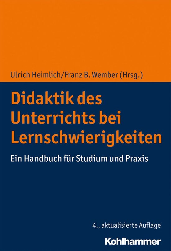 Didaktik des Unterrichts bei Lernschwierigkeiten - cover
