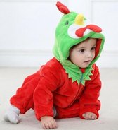Budino Baby Romper Pyjama Onesie Haan - Rood - maat 70