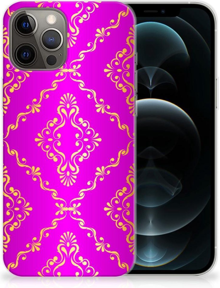 Siliconen Hoesje iPhone 12 Pro Max Barok Roze