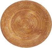 Schotel Rough Wash Terracotta 40x40xh5cm Rond Aardewerk