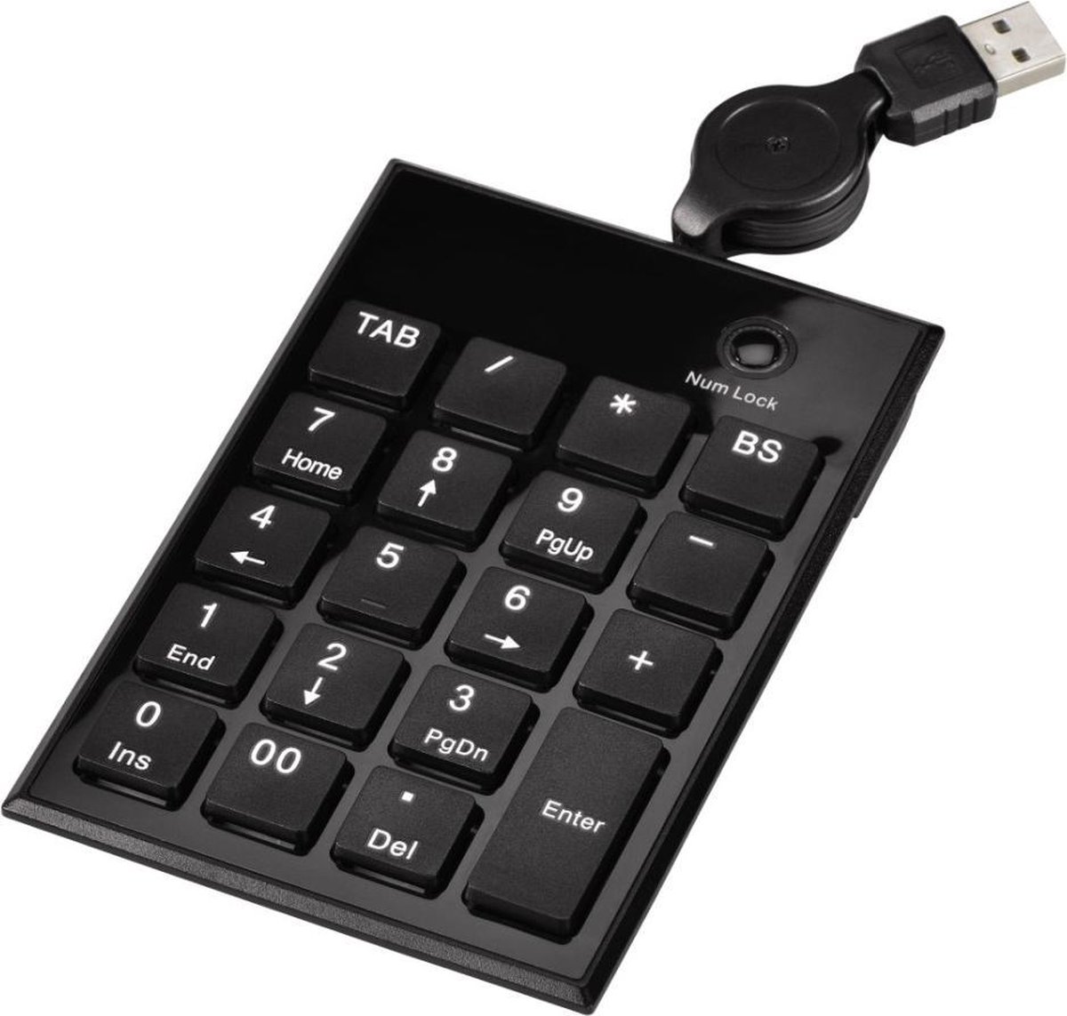 Toetsenbord hama slimline numeriek sk140 zwart