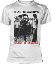 Dead Kennedys Heren Tshirt -S- Holiday In Cambodia Wit