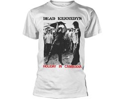 Dead Kennedys Heren Tshirt -S- Holiday In Cambodia Wit