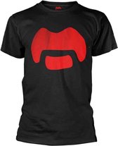 Frank Zappa Heren Tshirt -L- Moustache Zwart