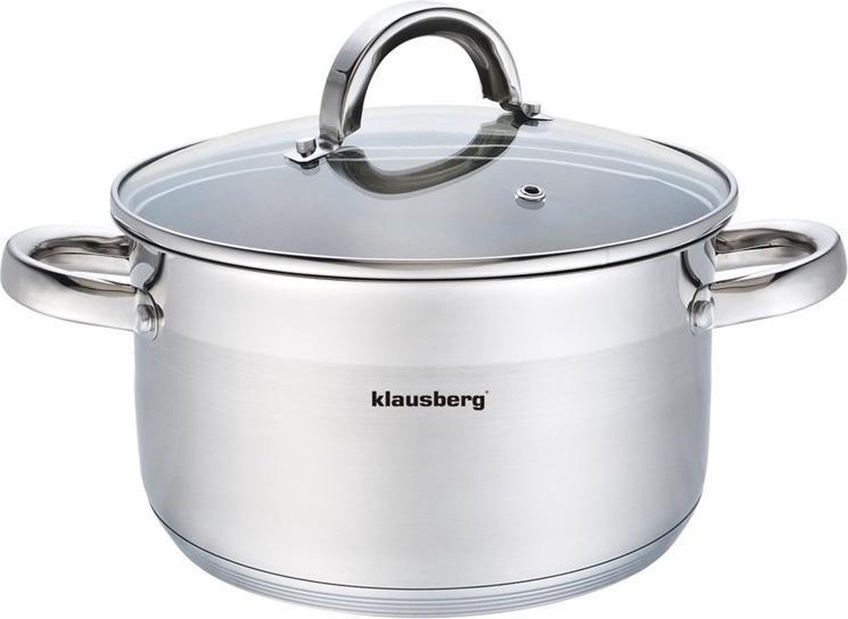 Klausberg 7126 - kookpan met deksel - 6,0L - Ø24 cm