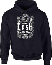 Johnny Cash Hoodie/trui -M- Folsom Prison Zwart