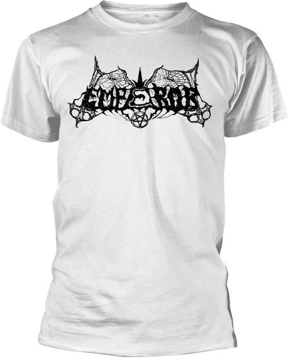 Emperor Heren Tshirt -L- Old School Logo Wit