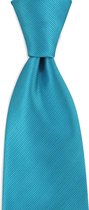 We Love Ties - Stropdas turquoise repp - Geweven polyester Microfill