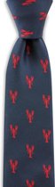 We Love Ties - Stropdas Sea Critters - geweven polyester Microfill - marineblauw / rood