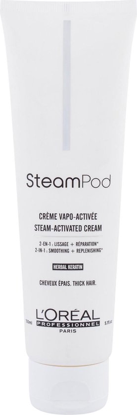 L'Oréal Paris Steampod Smoothing White Cream Haarcrème - 150ml - L’Oréal Professionnel