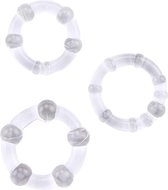 CHISA - Beaded Cock Rings-clear