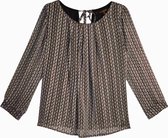 LA FEE MARABOUTEE - BLOUSE - ZWART /BEIGE