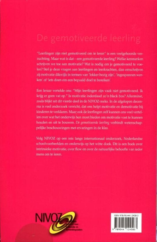 NIVOZ-thema's 4 - De gemotiveerde leerling