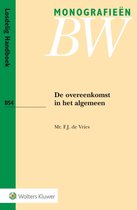 Monografieen BW B54 -   De overeenkomst in het algemeen
