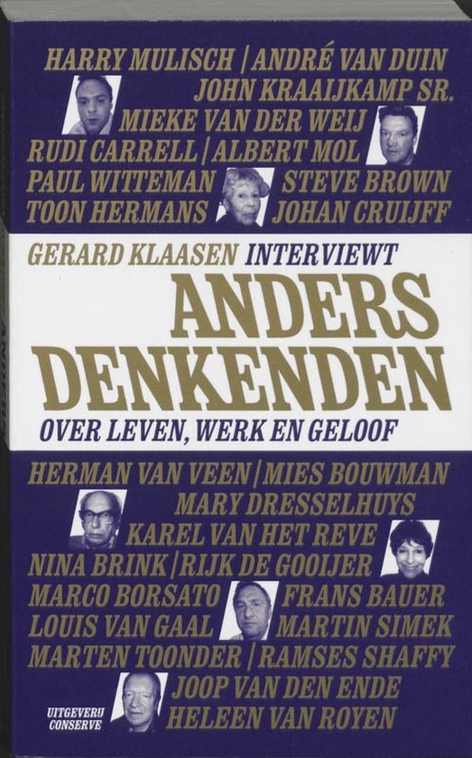 Cover van het boek 'Andersdenkenden' van Gerard Klaasen