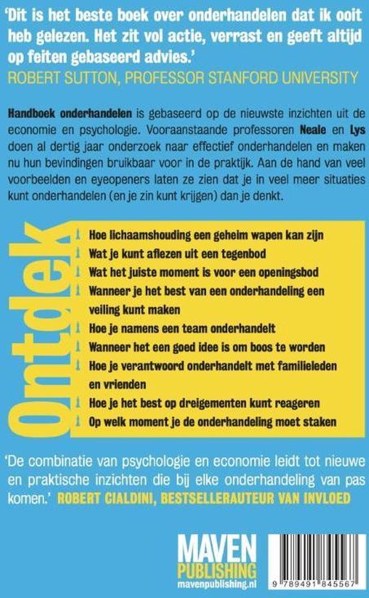 Handboek onderhandelen