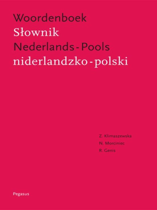 Cover van het boek 'Nederlands-Pools woordenboek'