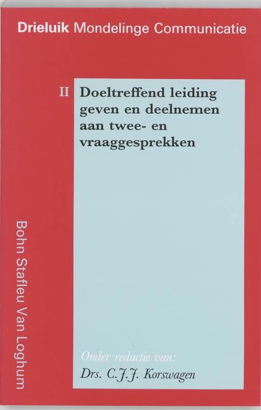 Cover van het boek 'Drieluik mondelinge communicatie ii / druk 2'