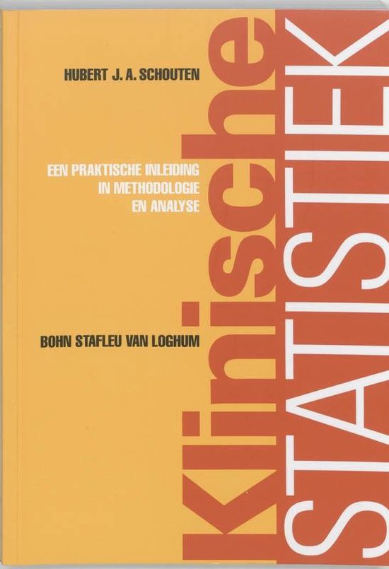 Cover van het boek 'Klinische statistiek / druk 2' van H.J.A. Schouten